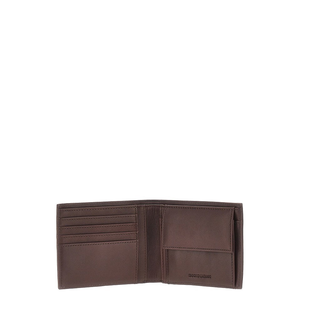 Leather bi-fold wallet
