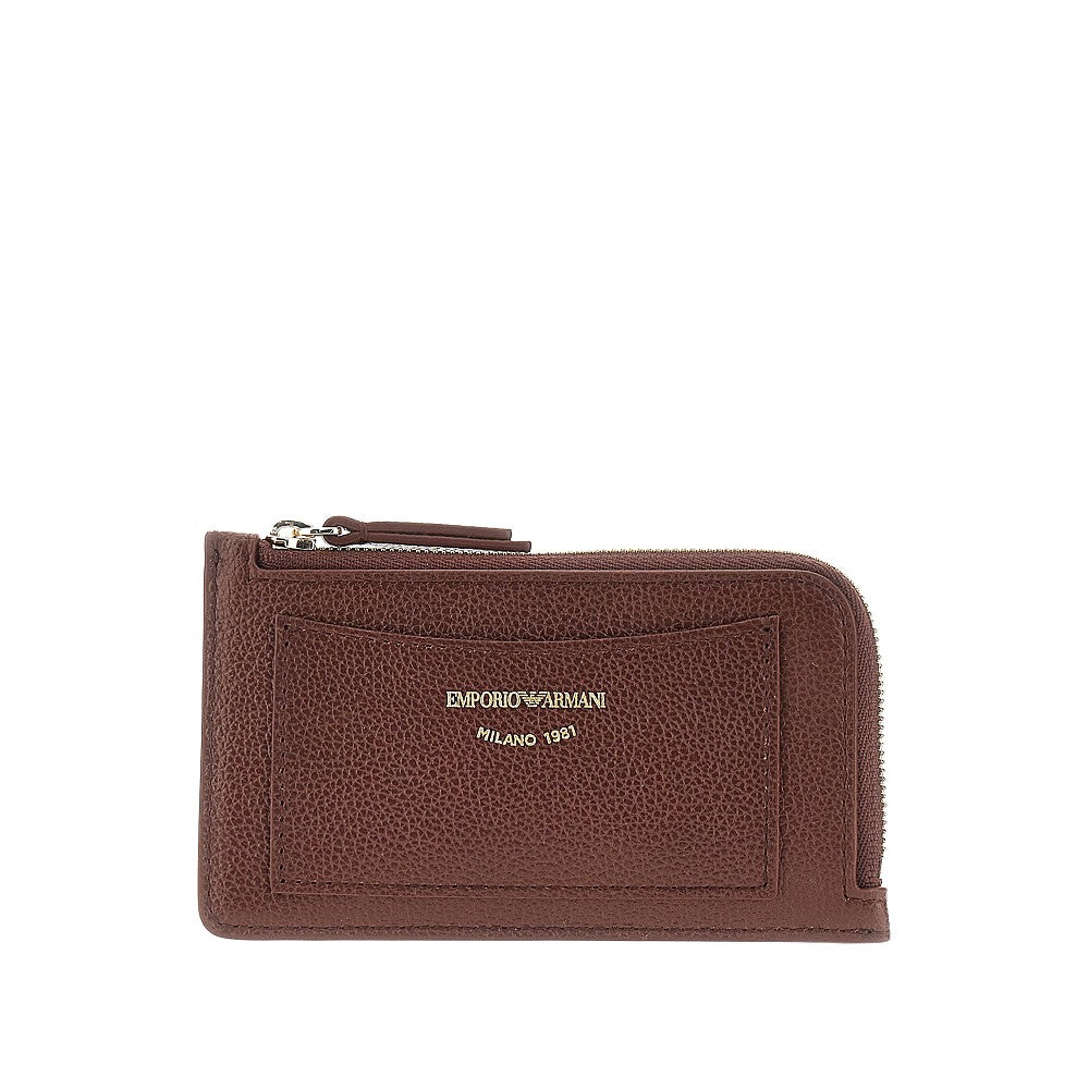 Pouch portacarte in pelle