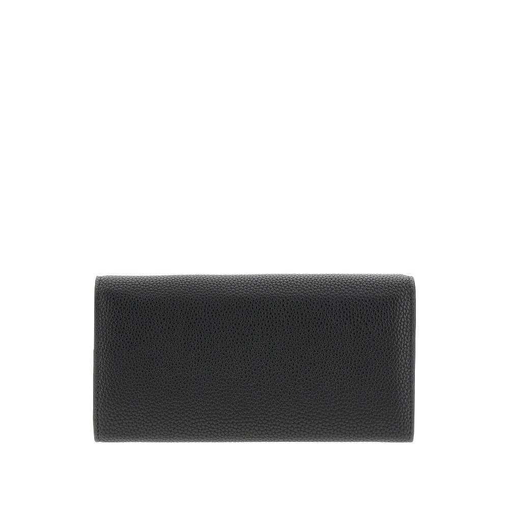 Deer-print faux leather wallet