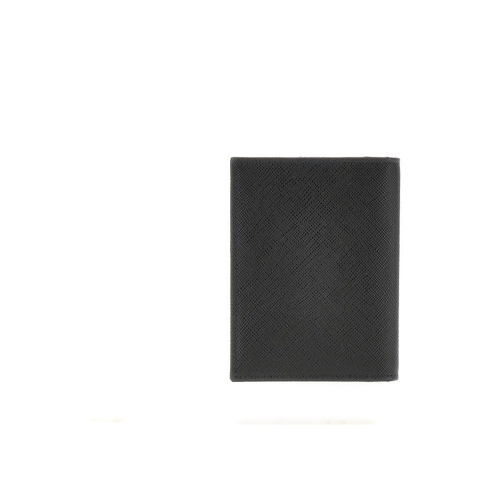 Portacarte bi-fold in pelle Saffiano