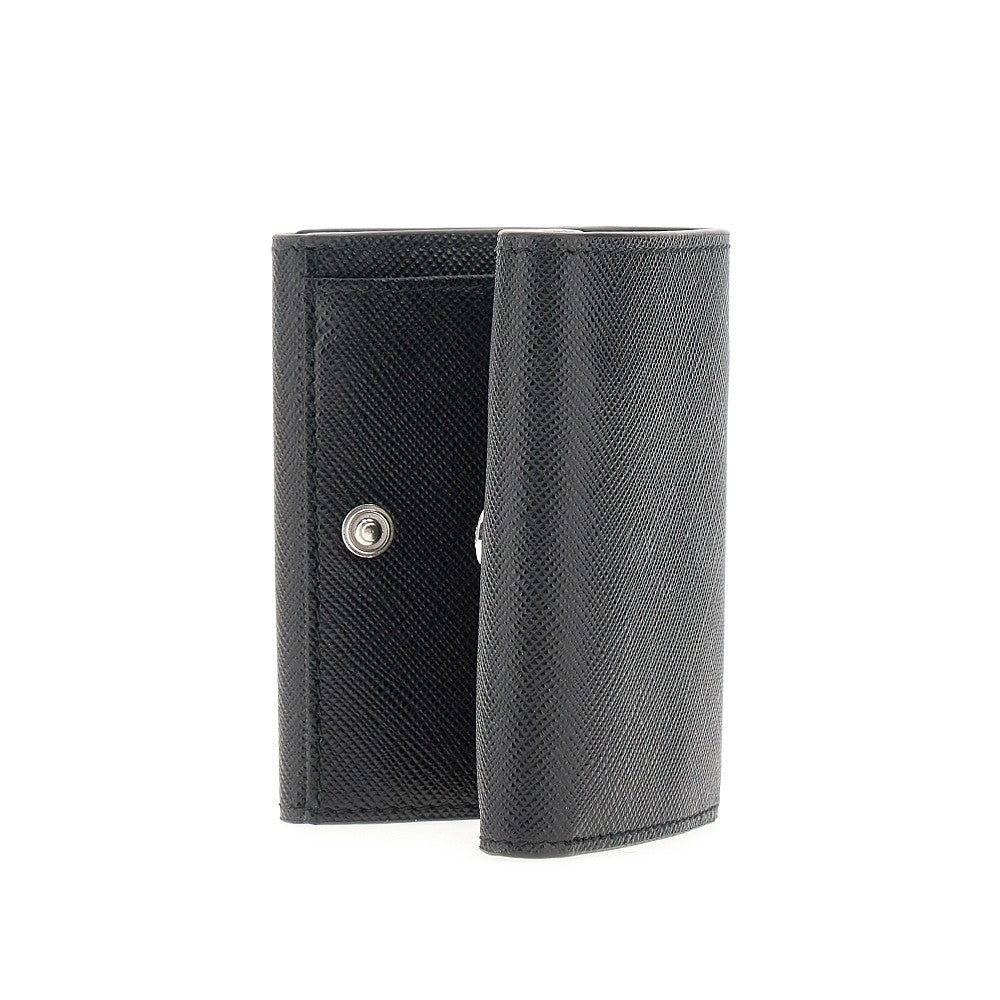 Saffiano leather mini wallet