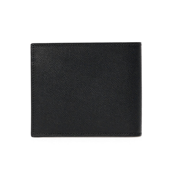 Portafoglio bi-fold in pelle Grain de Poudre