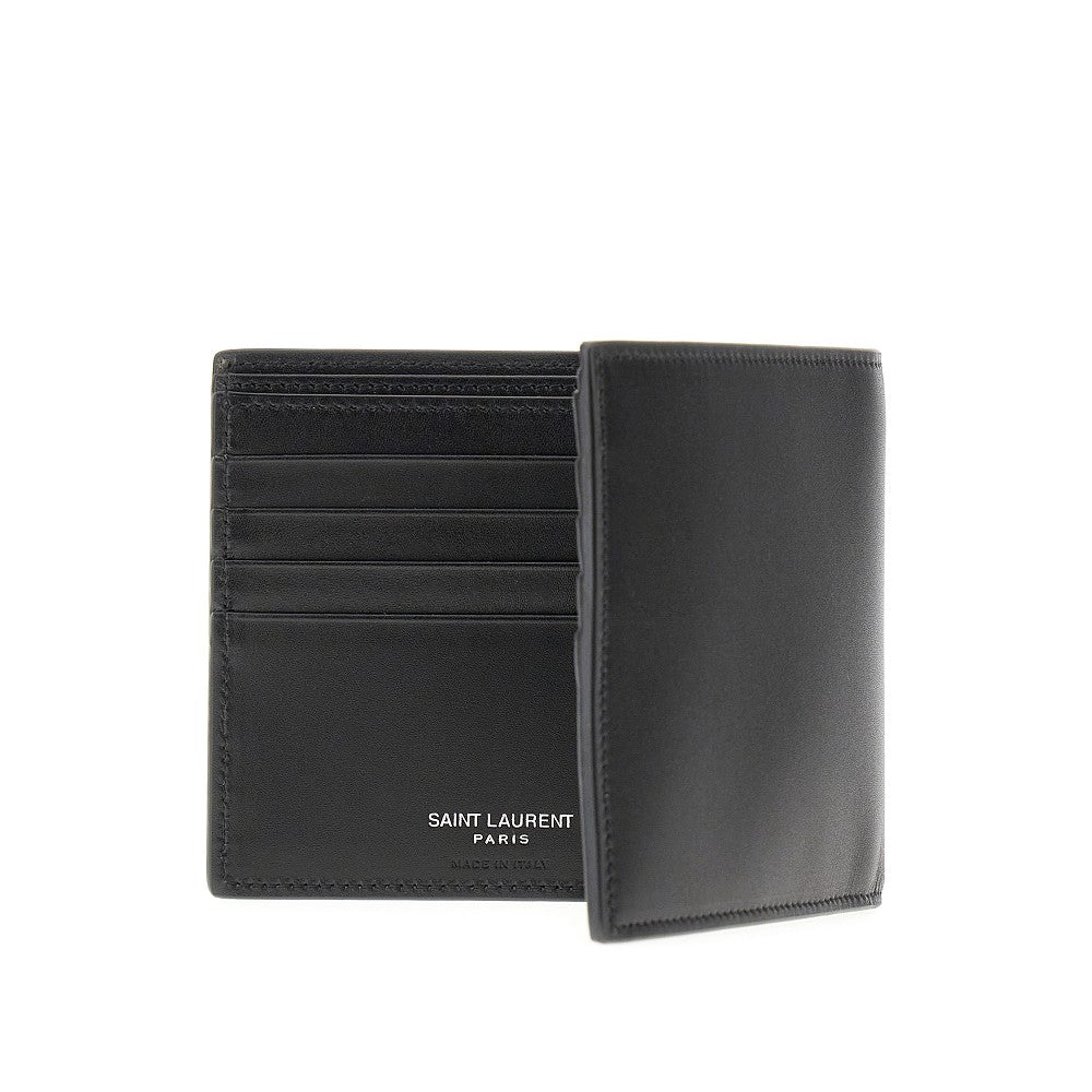 Smooth leather bi-fold wallet