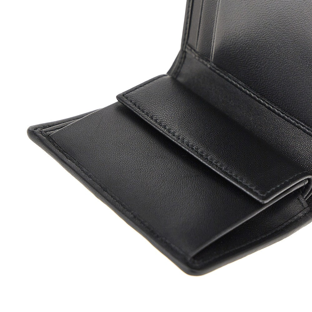 Portafoglio tri-fold in nappa matelassé
