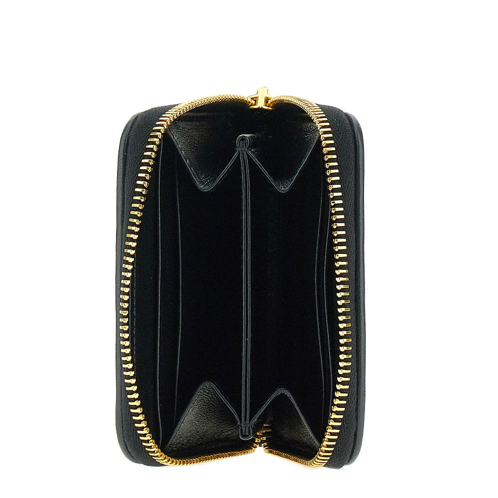 Matelassé nappa leather coin purse