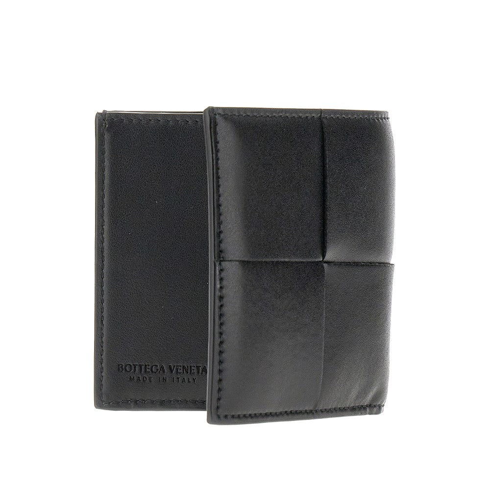 Intreccio leather bi-fold wallet