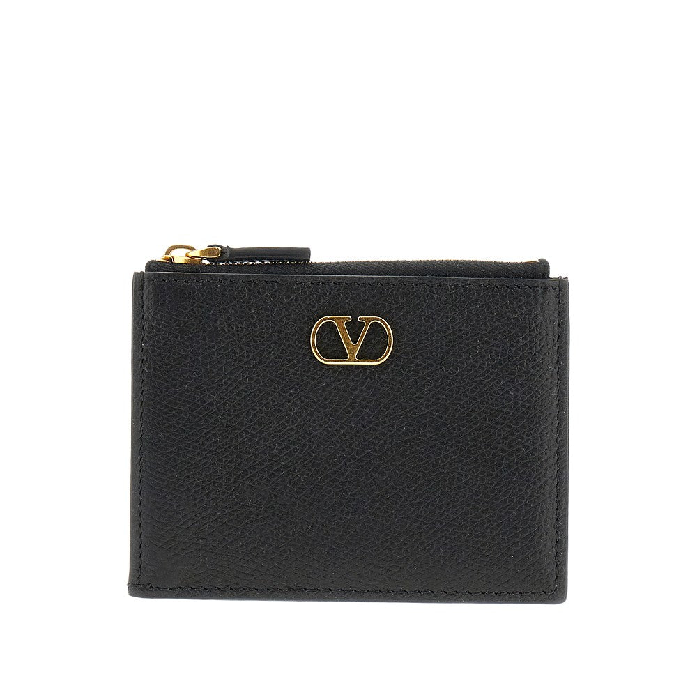 'Vlogo Signature' leather cardholder
