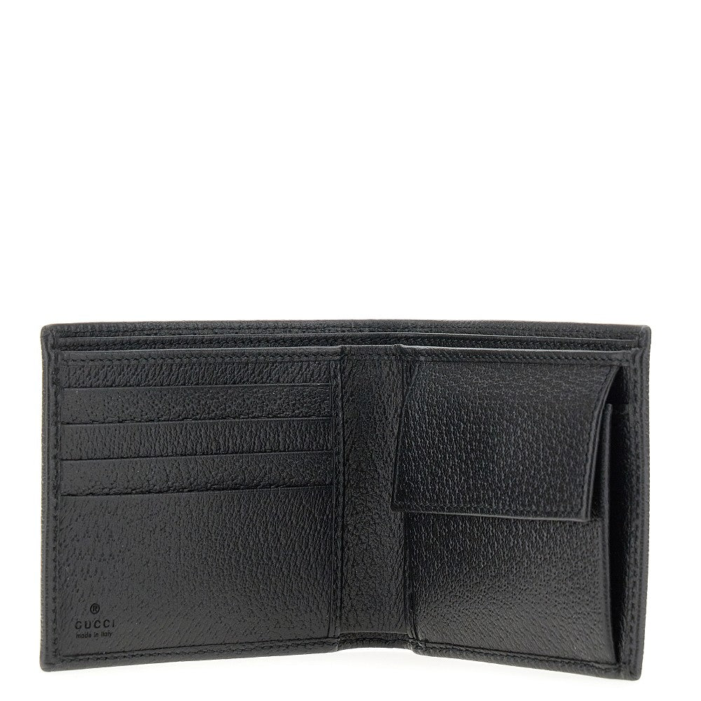 Horsebit leather bi-fold wallet