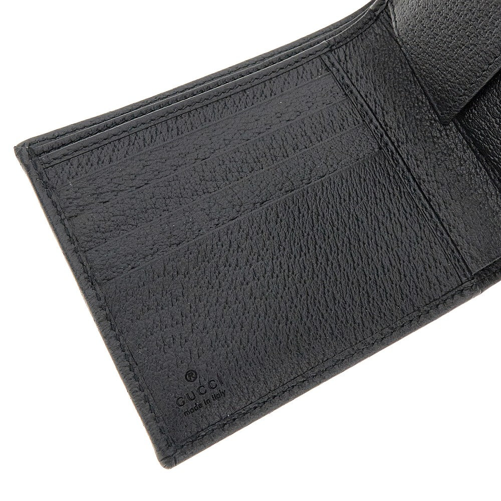 Horsebit leather bi-fold wallet