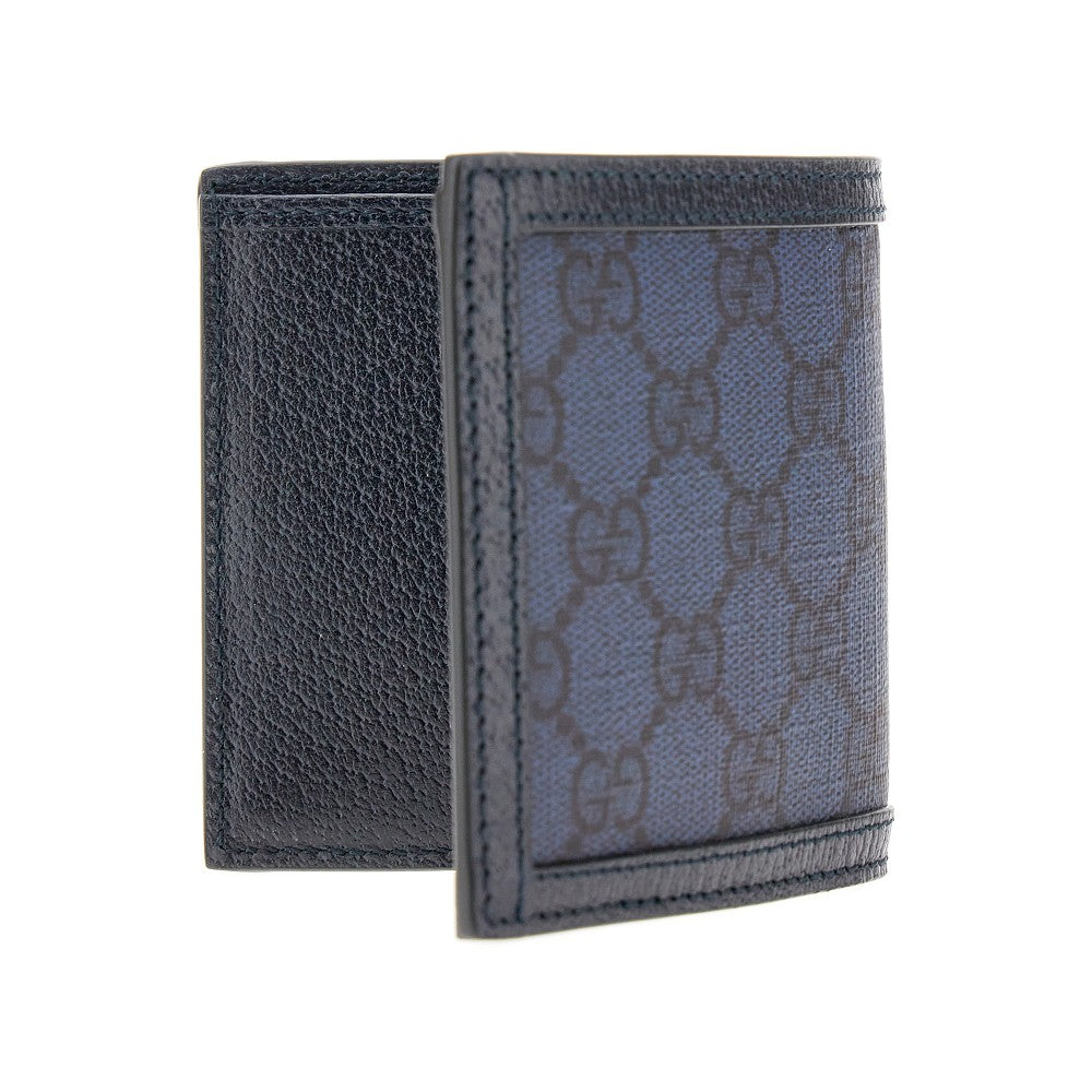 Portafoglio bi-fold in tessuto GG Supreme