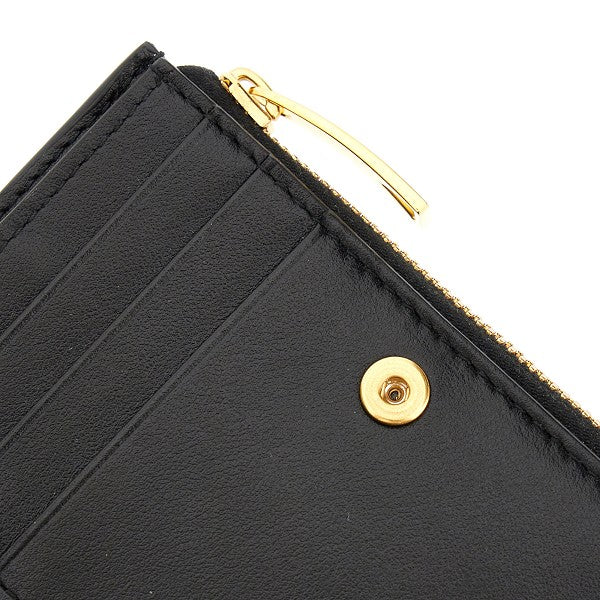 Portafoglio bi-fold in nappa Intrecciato