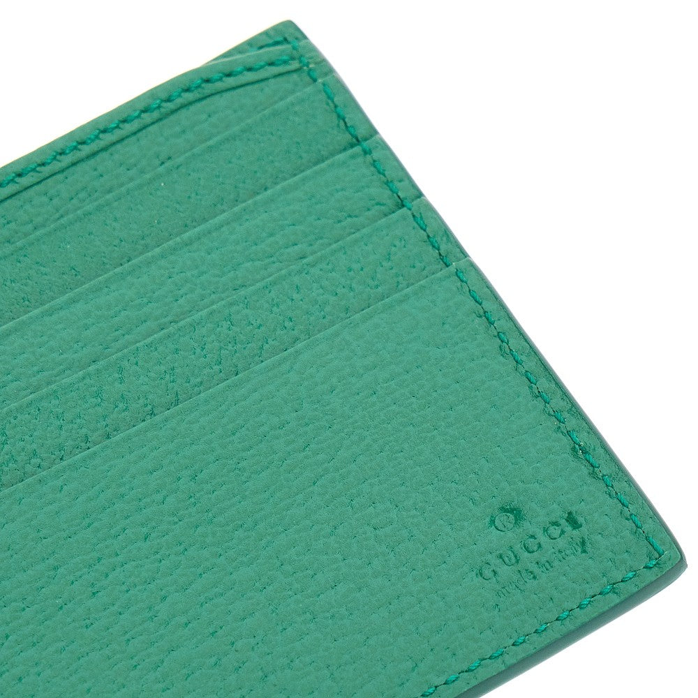 Portafoglio bi-fold con dettaglio GG smaltato