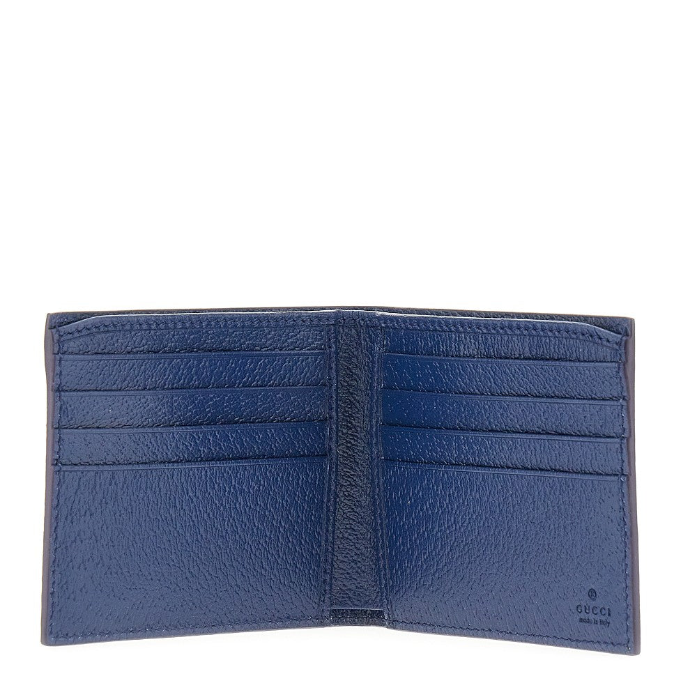 Bi-fold wallet with lacquered GG detail