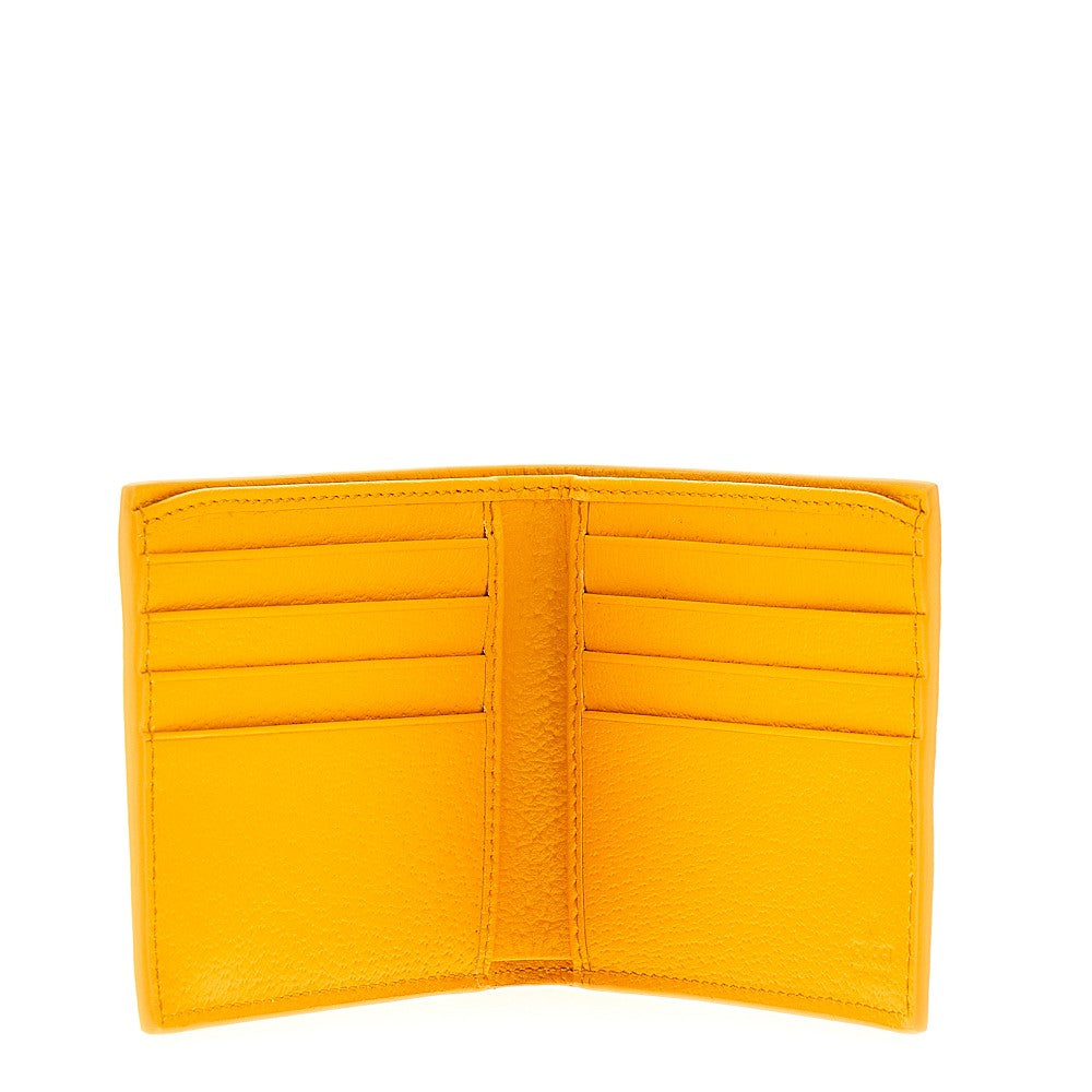 Bi-fold wallet with lacquered GG detail