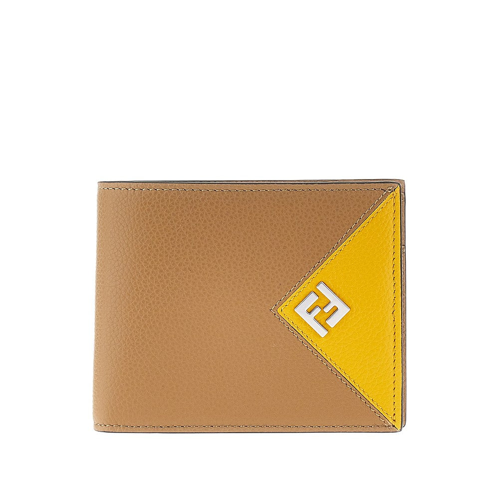 Grained leather 'Fendi Lui' wallet