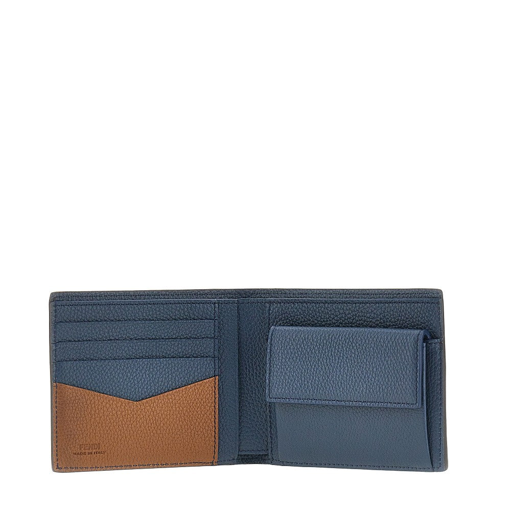 Grained leather 'Fendi Lui' wallet