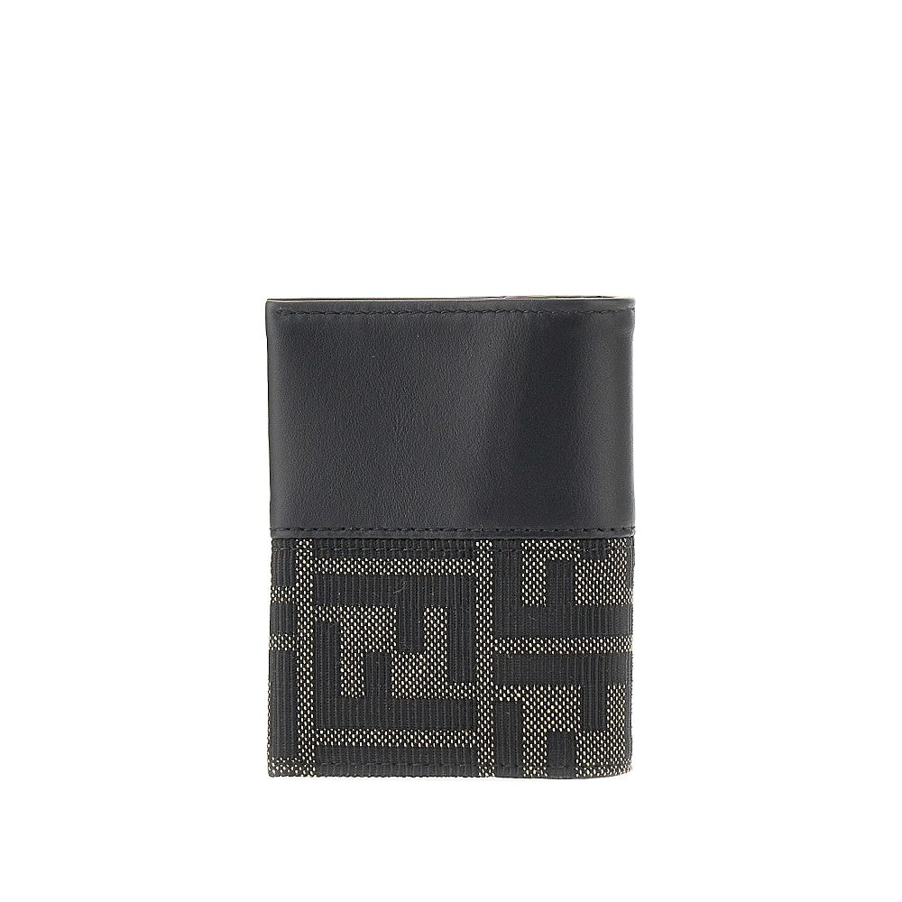 Portacarte bi-fold FF jacquard