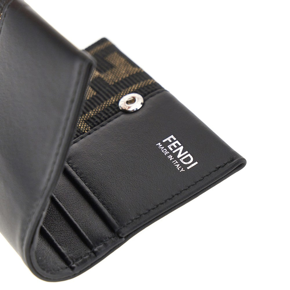 Portacarte bi-fold FF jacquard