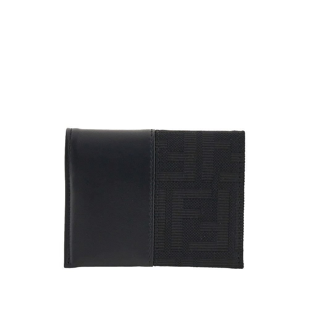 Portacarte bi-fold FF jacquard