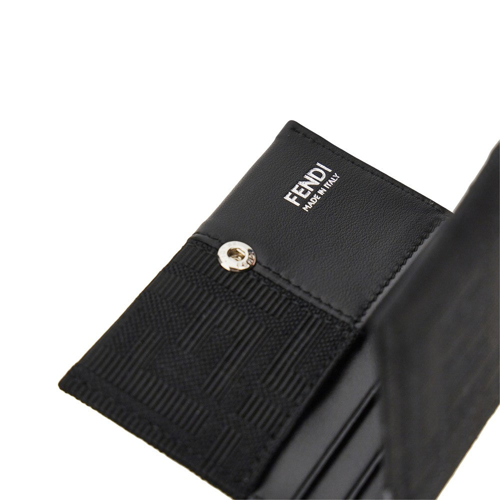 Portacarte bi-fold FF jacquard