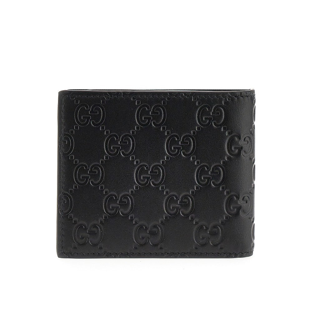 'GG Emblem' leather bi-fold wallet