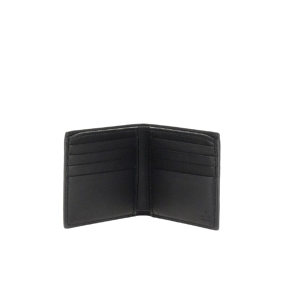 'GG Emblem' leather bi-fold wallet