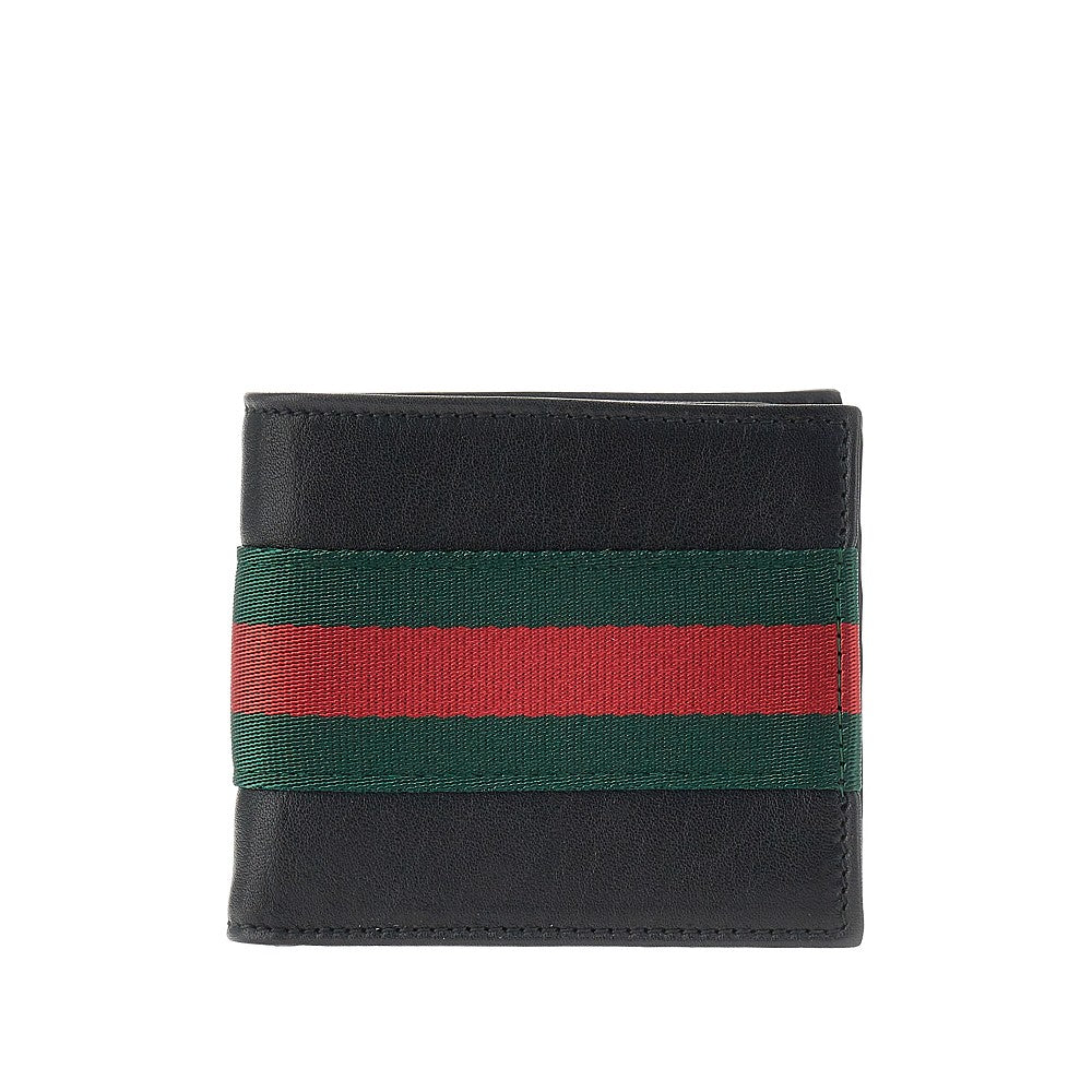 Leather bi-fold wallet