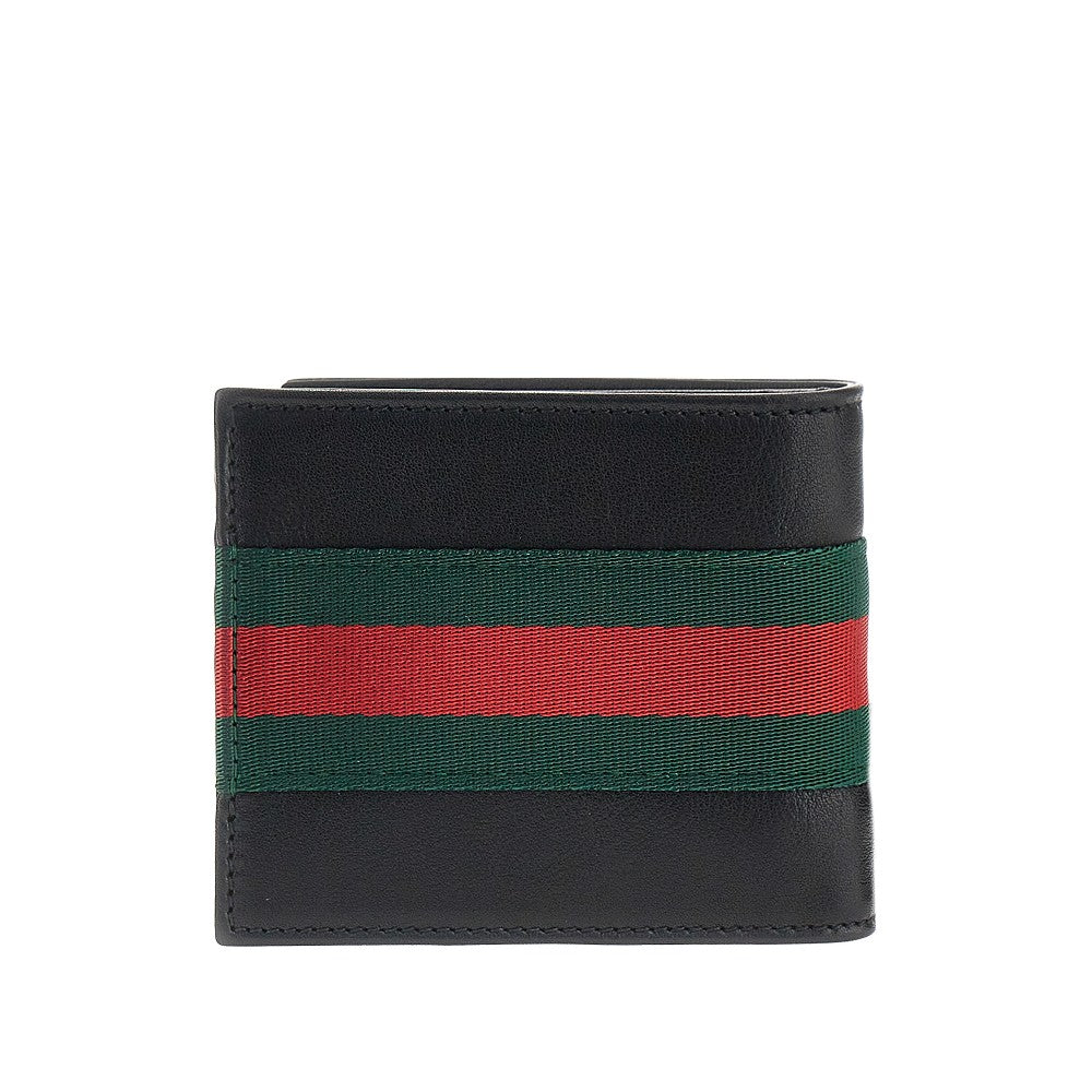 Leather bi-fold wallet