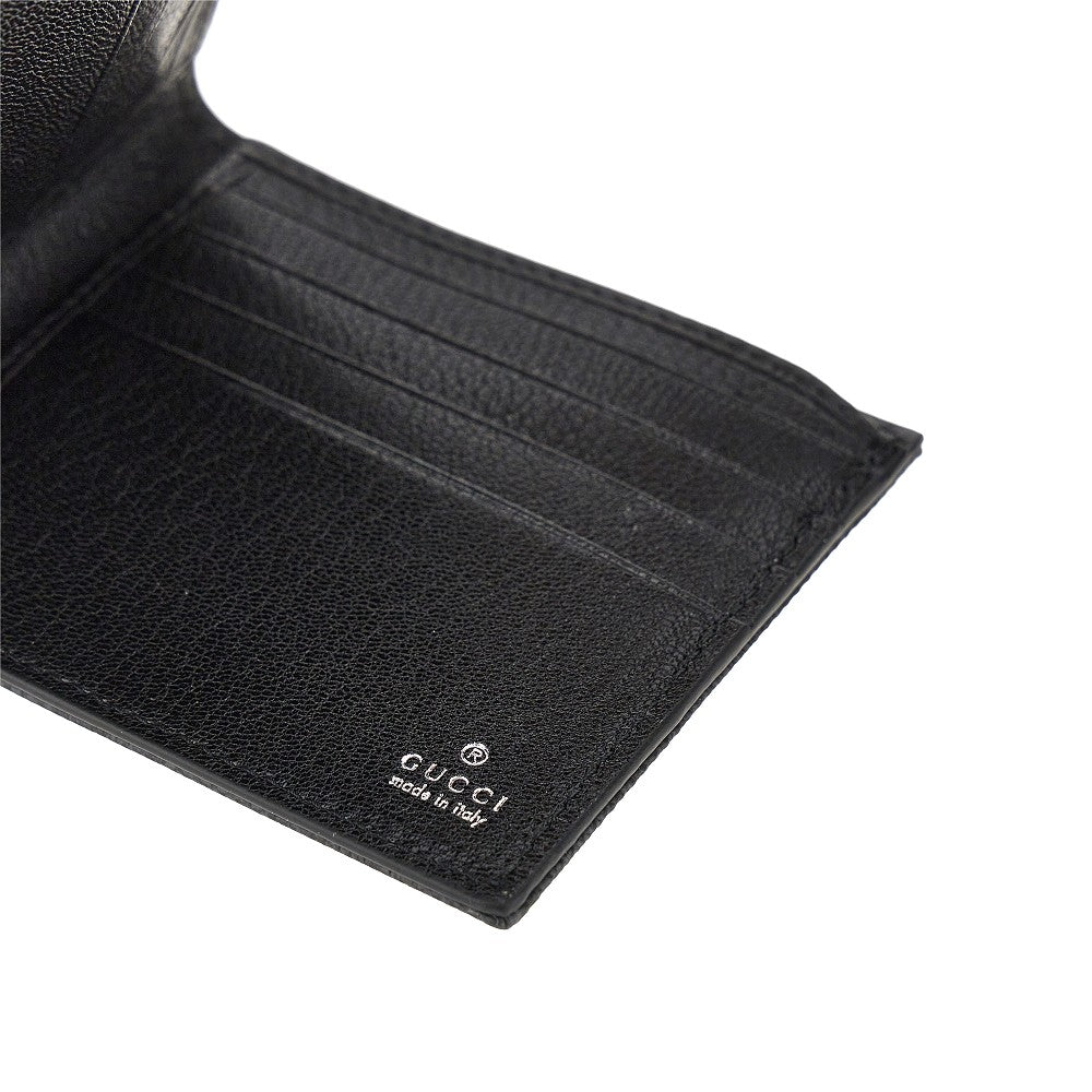 Bi-fold wallet with lacquered GG detail