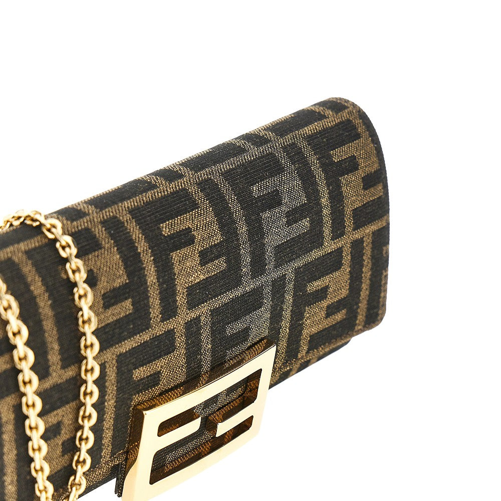 Clutch/portafoglio 'Baguette' in tessuto FF