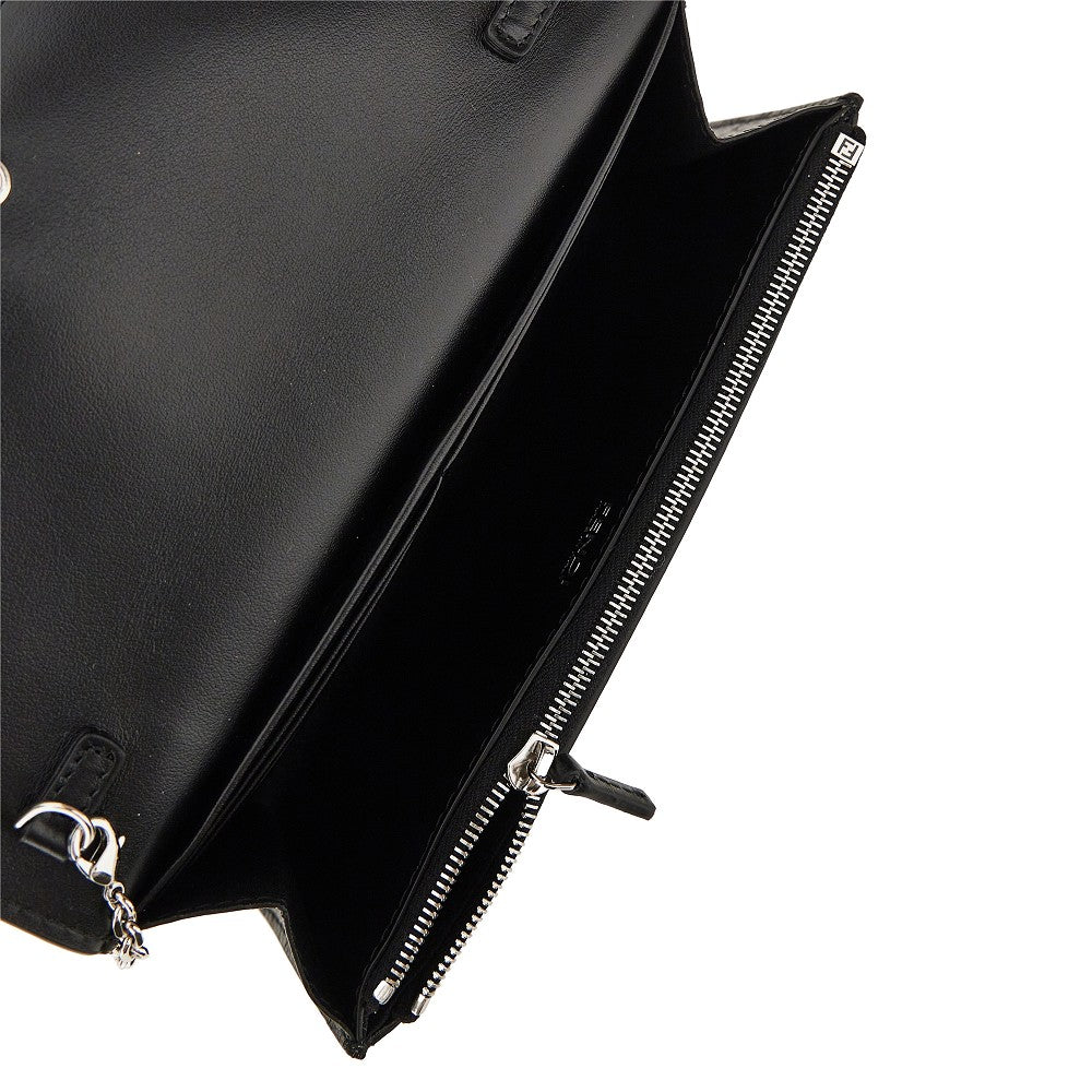 Leather wallet with chain