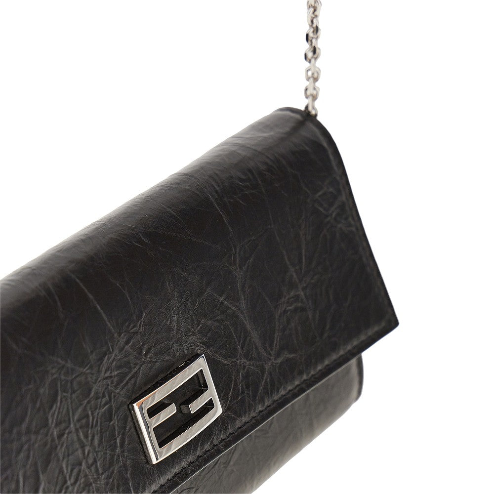 Leather wallet with chain