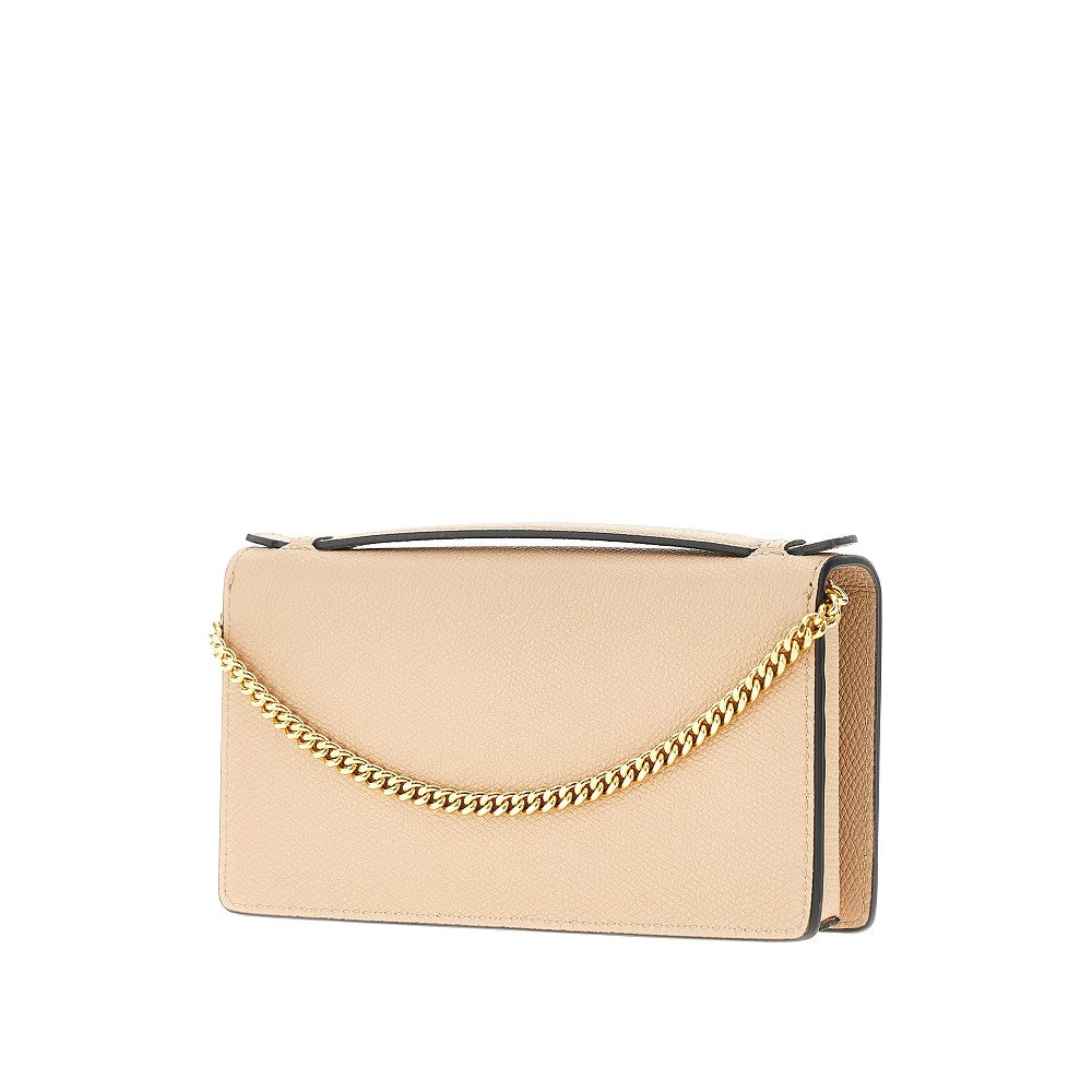 'VLogo Signature' leather pouch