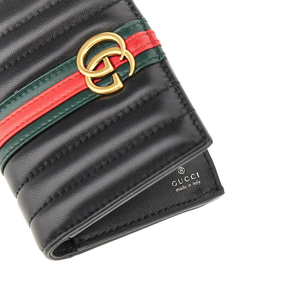 Portafoglio bi-fold in nappa 'GG Marmont'