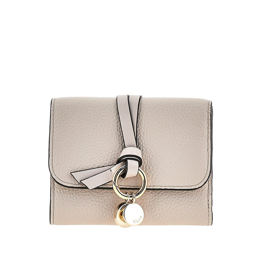Leather small 'Alphabet' tri-fold wallet