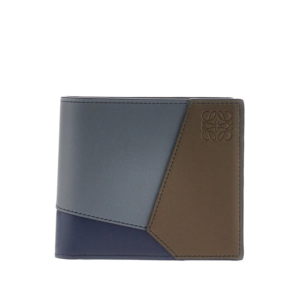 'Puzzle' leather bi-fold wallet