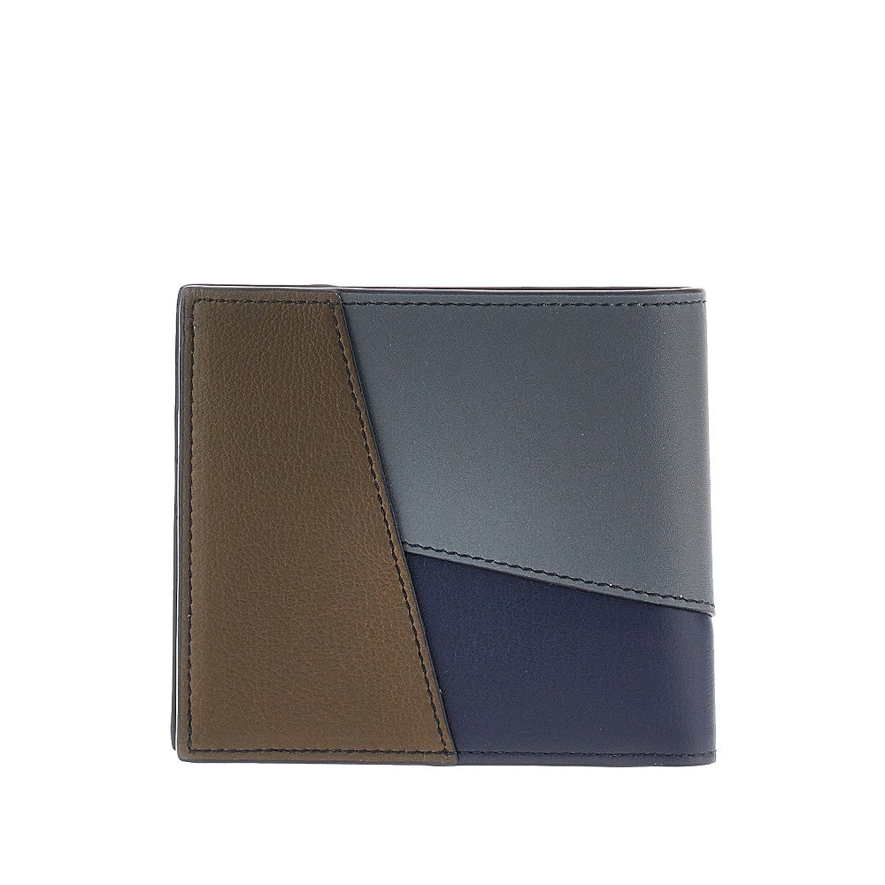 'Puzzle' leather bi-fold wallet
