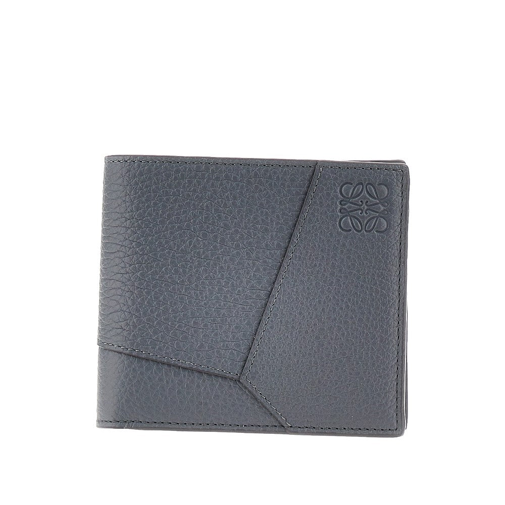 Grained leather 'Puzzle' bi-fold wallet