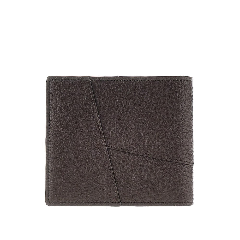 Grained leather 'Puzzle' bi-fold wallet