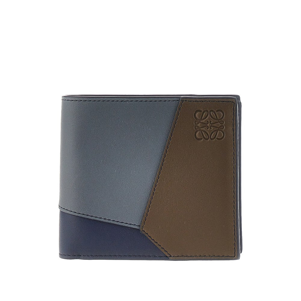 'Puzzle' leather bi-fold wallet