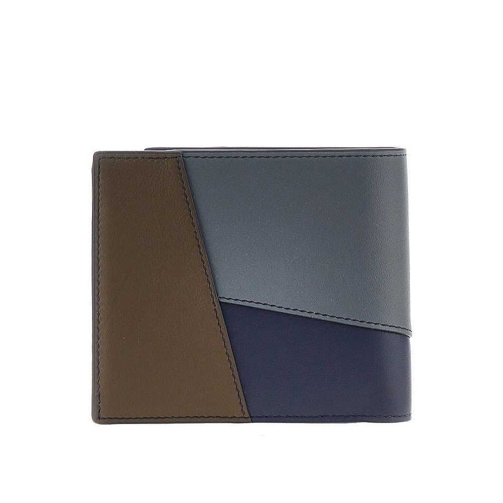 'Puzzle' leather bi-fold wallet
