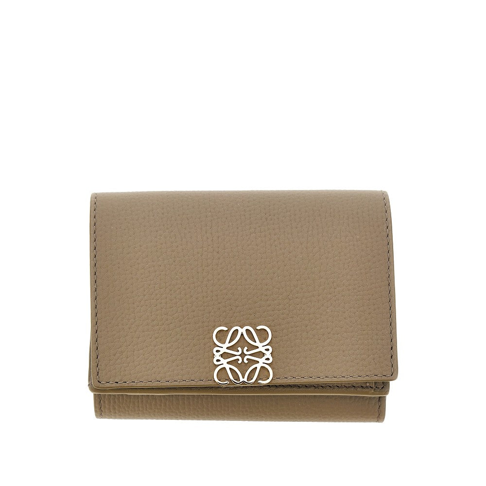 Portafoglio tri-fold 'Anagram' in pelle