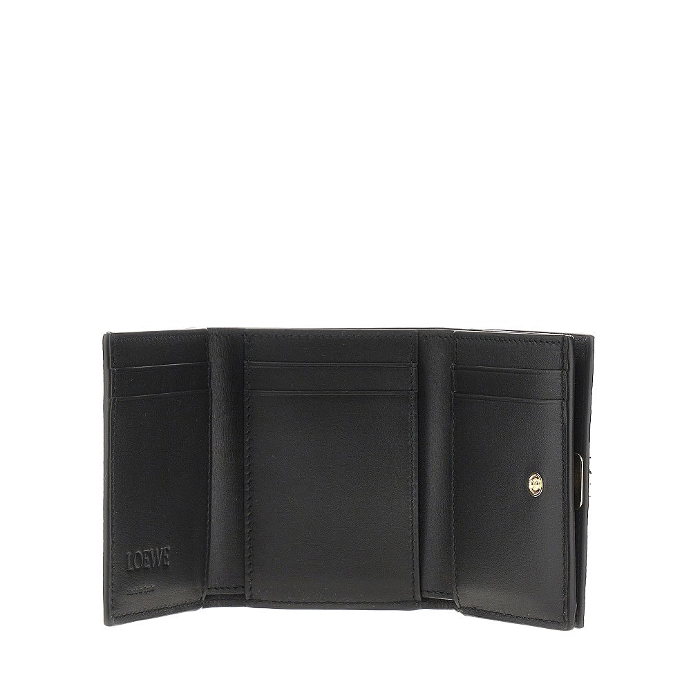 Portafoglio tri-fold 'Anagram' in pelle