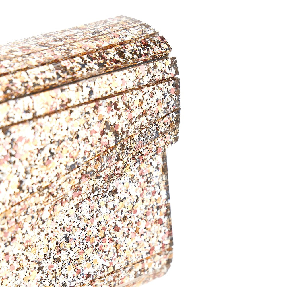 'Candy' glittered clutch