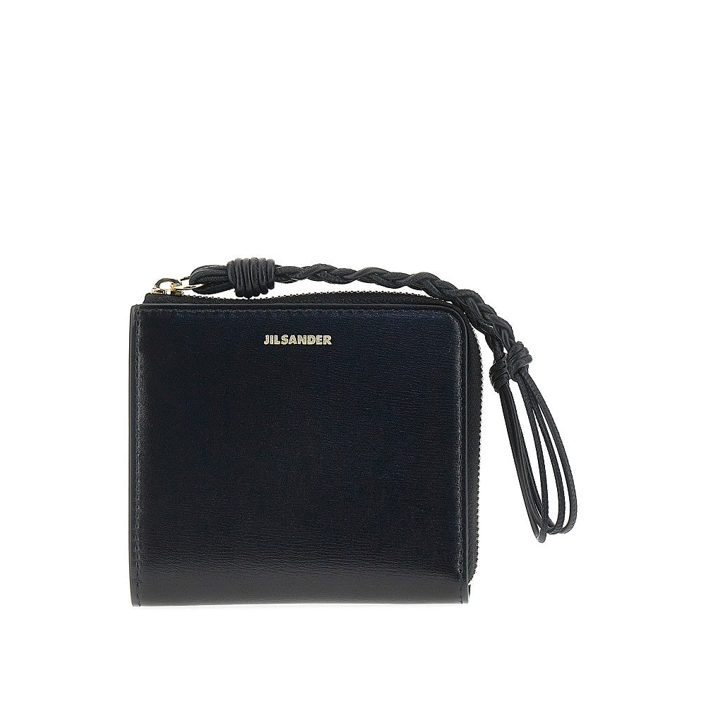 Portacarte con zip 'Tangle' in pelle
