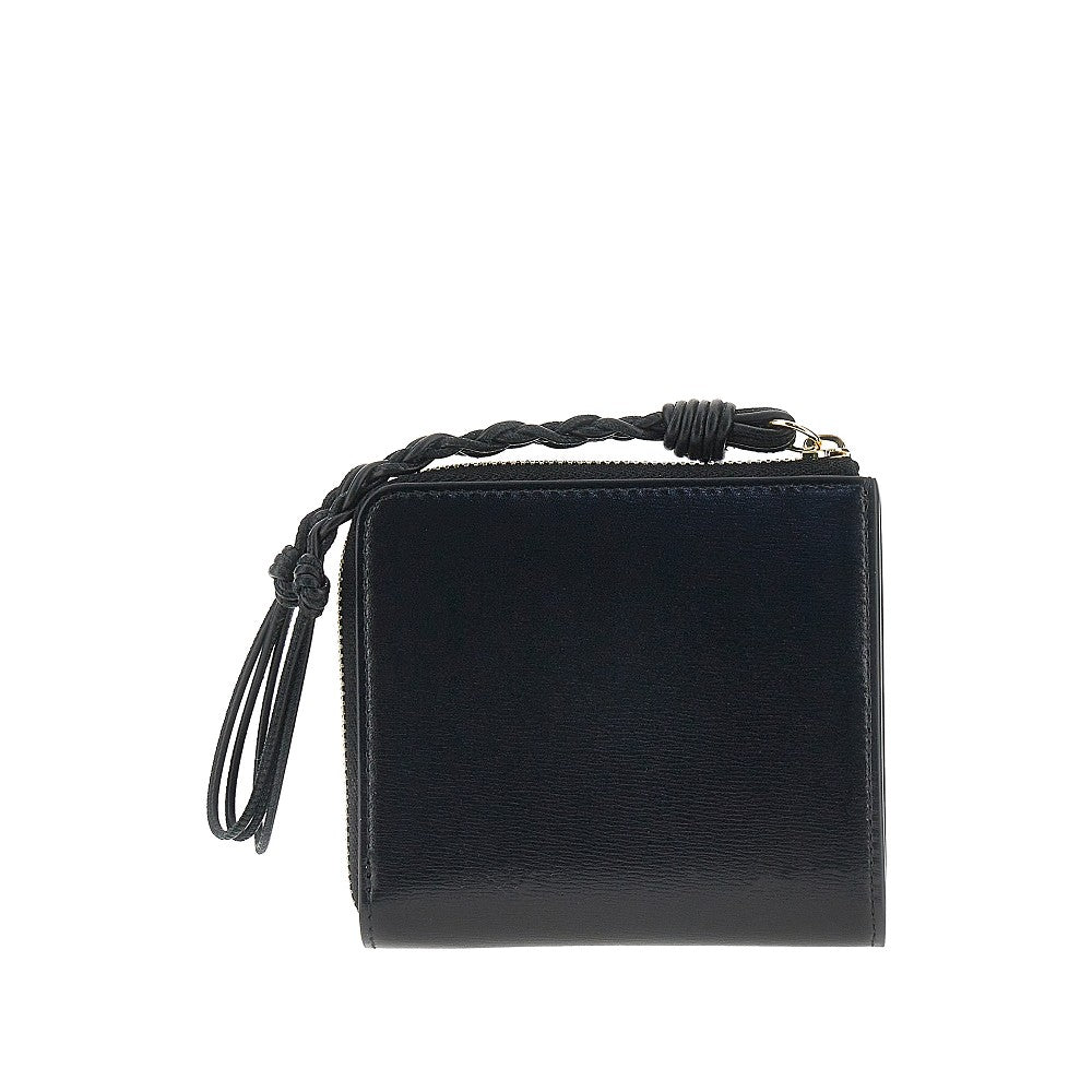 Portacarte con zip 'Tangle' in pelle
