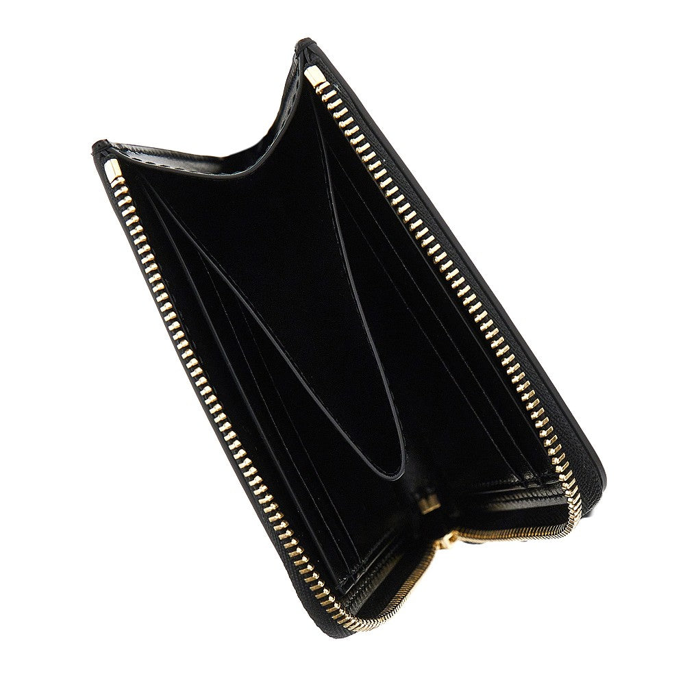 Portacarte con zip 'Tangle' in pelle