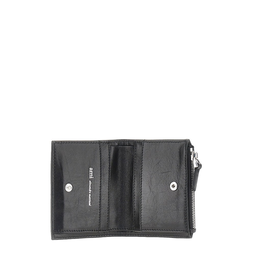 Portafoglio Voulez-Vous bi-fold in pelle