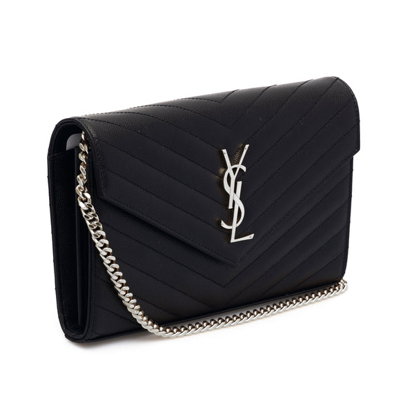 'Cassandre' leather wallet on chain