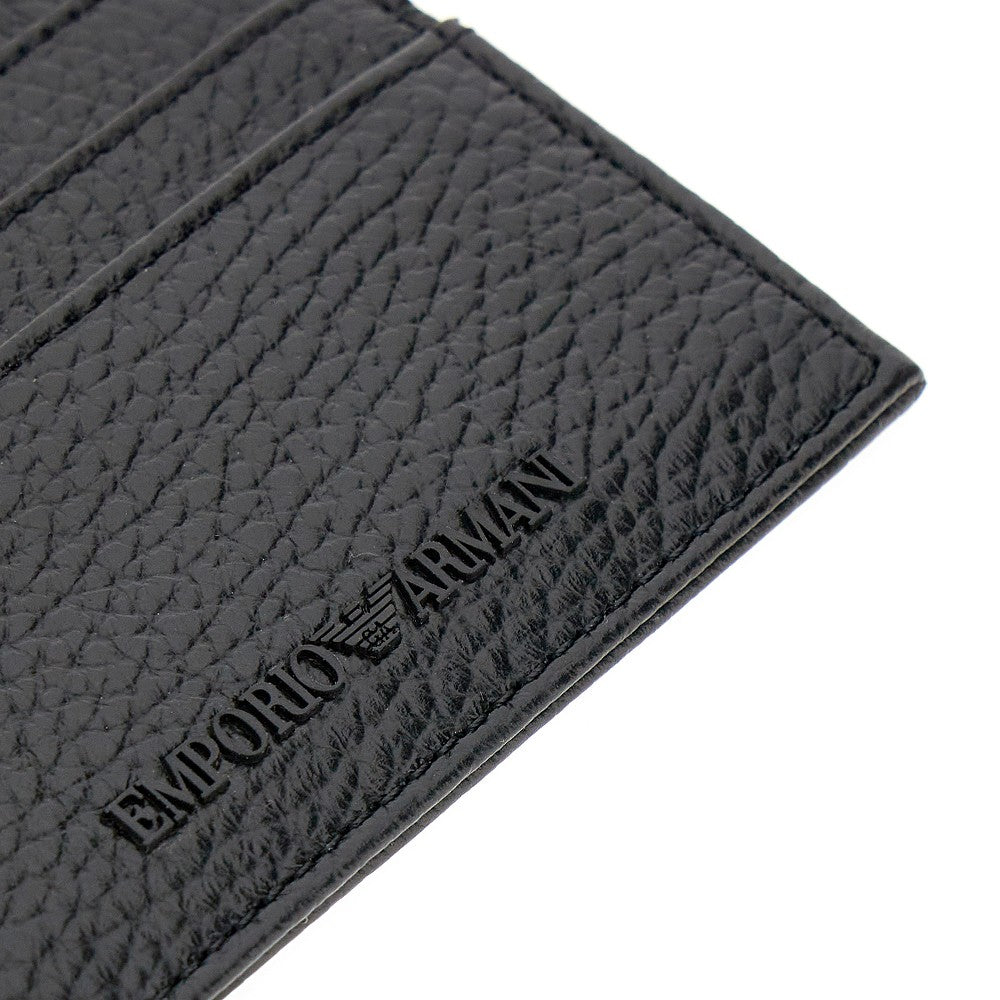 Grained leather cardholder